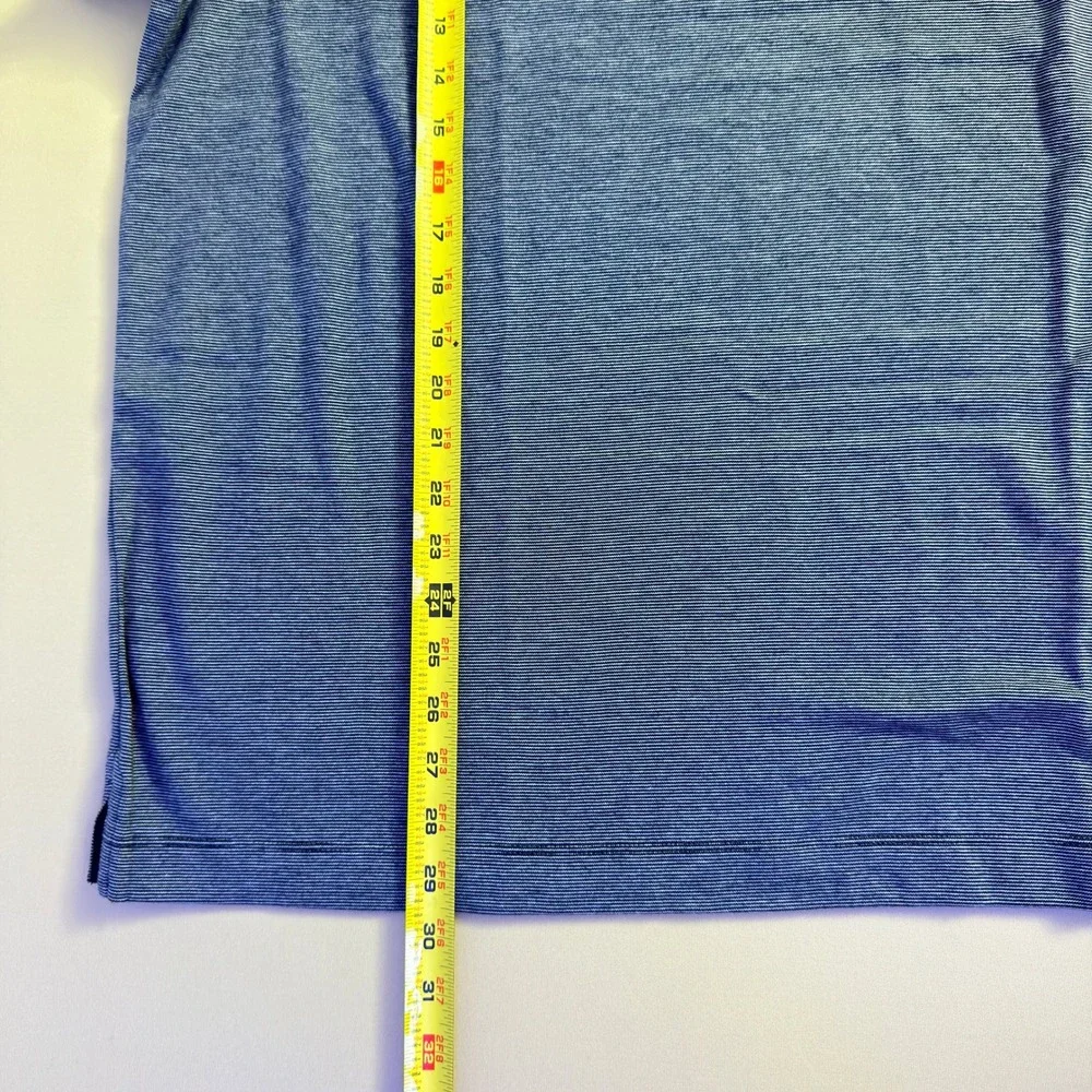 NEW Banana Republic Luxury-Touch Polo Short Sleeve Mens‎ XXL Blue Tipped Collar